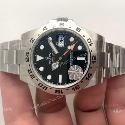 JF Factory V3 ETA2836 Replica Rolex Explorer II 42mm Black Dial Watch 216570